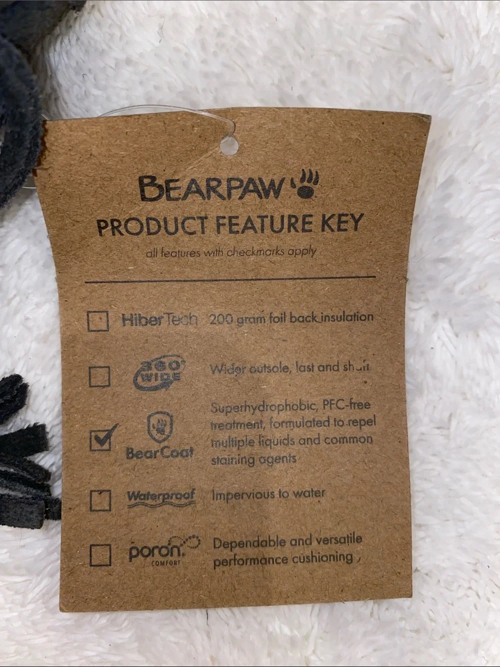 BearPaw Black Suede Shearling Cuff Winter Boots
